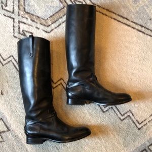 Frye leather riding boots 8